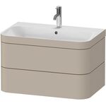 Duravit WTU HAPPY D.2 PLUS 775x490mm m UB e HL taupe seidenmatt