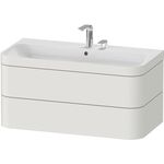 Duravit WTU HAPPY D.2 PLUS 975x490mm m UB 2 HL No weiß seidenmatt