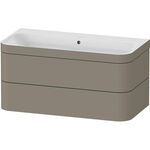 Duravit WTU HAPPY D.2 PLUS 975x490mm m UB o HL steingrau seidenmatt