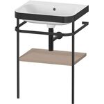 Duravit WTU HAPPY D.2 PLUS 575x490mm m Metallkon o Hahnloch leinen