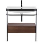 Duravit WTU HAPPY D.2 PLUS 575x490mm m Metallkon e HL NB gebürstet