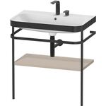 Duravit WTU HAPPY D.2 PLUS 775x490mm m Metallkon 2 HL ta seidenmatt