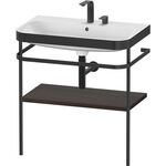 Duravit WTU HAPPY D.2 PLUS 775x490mm m Metallkon 2 HL NB gebürstet