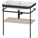 Duravit WTU HAPPY D.2 PLUS 775x490mm m Metallkon o HL ta seidenmatt