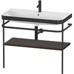 Duravit WTU HAPPY D.2 PLUS 975x490mm m Metallkon e HL NB gebürstet