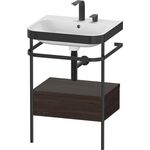 Duravit WTU HAPPY D.2 PLUS 575x490mm m Metallkon 2 HL NB gebürstet