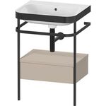 Duravit WTU HAPPY D.2 PLUS 575x490mm m Metallkon o HL ta seidenmatt