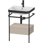 Duravit WTU HAPPY D.2 PLUS 575x490mm m Metallkon e HL ta seidenmatt