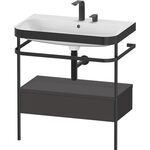 Duravit WTU HAPPY D.2 PLUS 775x490mm m Metallkon 2 HL gra supermatt