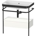 Duravit WTU HAPPY D.2 PLUS 775x490mm m Metallkon o HL we seidenmatt