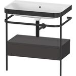 Duravit WTU HAPPY D.2 PLUS 775x490mm m Metallkon o HL gra supermatt