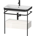 Duravit WTU HAPPY D.2 PLUS 775x490mm m Metallkon e HL we hochglanz