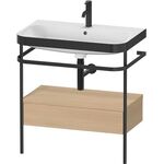 Duravit WTU HAPPY D.2 PLUS 775x490mm m Metallkon e HL medi eiche