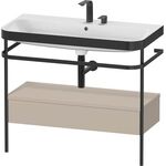 Duravit WTU HAPPY D.2 PLUS 975x490mm m Metallkon 2 HL ta seidenmatt