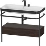 Duravit WTU HAPPY D.2 PLUS 975x490mm m Metallkon 2 HL NB gebürstet