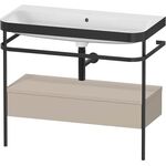 Duravit WTU HAPPY D.2 PLUS 975x490mm m Metallkon o HL ta seidenmatt