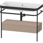 Duravit WTU HAPPY D.2 PLUS 975x490mm m Metallkon o Hahnloch leinen