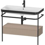 Duravit WTU HAPPY D.2 PLUS 975x490mm m Metallkon e Hahnloch leinen