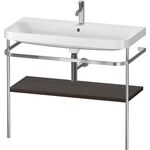 Duravit WTU HAPPY D.2 PLUS 975x490mm m Metallkon e HL NB gebürstet