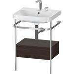 Duravit WTU HAPPY D.2 PLUS 575x490mm m Metallkon 2 HL NB gebürstet
