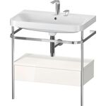 Duravit WTU HAPPY D.2 PLUS 775x490mm m Metallkon 2 HL we hochglanz