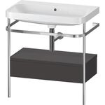 Duravit WTU HAPPY D.2 PLUS 775x490mm m Metallkon o HL gra supermatt