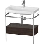 Duravit WTU HAPPY D.2 PLUS 775x490mm m Metallkon e HL NB gebürstet