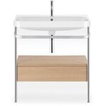Duravit WTU HAPPY D.2 PLUS 775x490mm m Metallkon e HL medi eiche