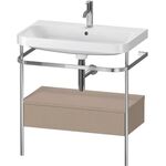 Duravit WTU HAPPY D.2 PLUS 775x490mm m Metallkon e Hahnloch leinen