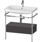 Duravit WTU HAPPY D.2 PLUS 775x490mm m Metallkon e HL gra supermatt