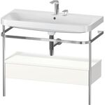 Duravit WTU HAPPY D.2 PLUS 975x490mm m Metallkon 2 HL we seidenmatt