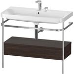 Duravit WTU HAPPY D.2 PLUS 975x490mm m Metallkon 2 HL NB gebürstet