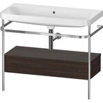 Duravit WTU HAPPY D.2 PLUS 975x490mm m Metallkon o HL NB gebürstet