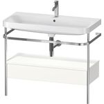 Duravit WTU HAPPY D.2 PLUS 975x490mm m Metallkon e HL we seidenmatt