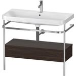 Duravit WTU HAPPY D.2 PLUS 975x490mm m Metallkon e HL NB gebürstet