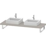 Duravit Konsole DURASTYLE 45mm Stärke 2 Ausschnitte 550 taupe matt