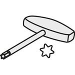 Torx-Schlüssel ISO SDR T40P-T Bruttogewicht 87g PRAMET