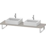 Duravit Konsole DURASTYLE 45mm Stärke 2 Ausschnitte 480 taupe matt