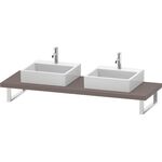Duravit Konsole DURASTYLE 45mm St. 2 Ausschnitte 550 basalt matt