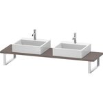 Duravit Konsole DURASTYLE 30 Stärke 2 Ausschnitte 480 basalt matt