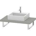 Duravit Konsole L-CUBE 45mm St. 1 Ausschnitt 550 betongrau matt