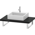 Duravit Konsole L-CUBE 45mm St. 1 Auss 550 schwarz hochglanz