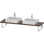 Duravit Konsole L-CUBE 30 St. 2 Ausschnitte 480 nussbaum dunkel