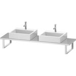 Duravit Konsole L-CUBE 30 St. 2 Ausschn. 480 nussbaum gebürstet