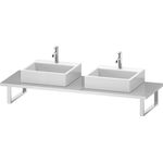 Duravit Konsole L-CUBE 30 Stärke 2 Ausschnitte 550 basalt matt