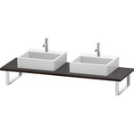 Duravit Konsole L-CUBE 30 St. 2 Ausschn. 550 Ei du gebürstet