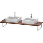 Duravit Konsole L-CUBE 30 St. 2 Ausschnitte 550 nussbaum natur