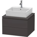 Duravit Konsolenunterschrank L-CUBE 400x620x547mm graphit supermatt