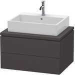 Duravit Konsolenunterschrank L-CUBE 400x720x547mm graphit supermatt