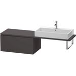 Duravit Konsolenunterschrank L-CUBE 400x820x547mm graphit supermatt